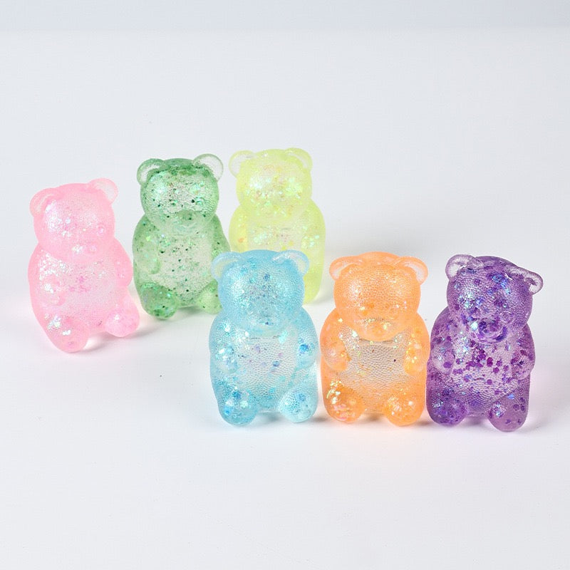 NEE DOH NICE CUBE GNIOT SQUISHY SWIRL ANTYSTRES ORANGE GUMMY 🐻