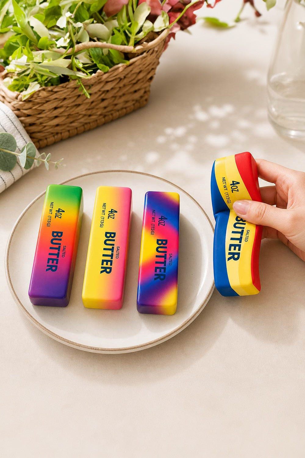 MASŁO KOSTKA GNIOTEK ANTYSTRESOWY SQUISHY ADHD HIT! DZIEŃ DZIECKA