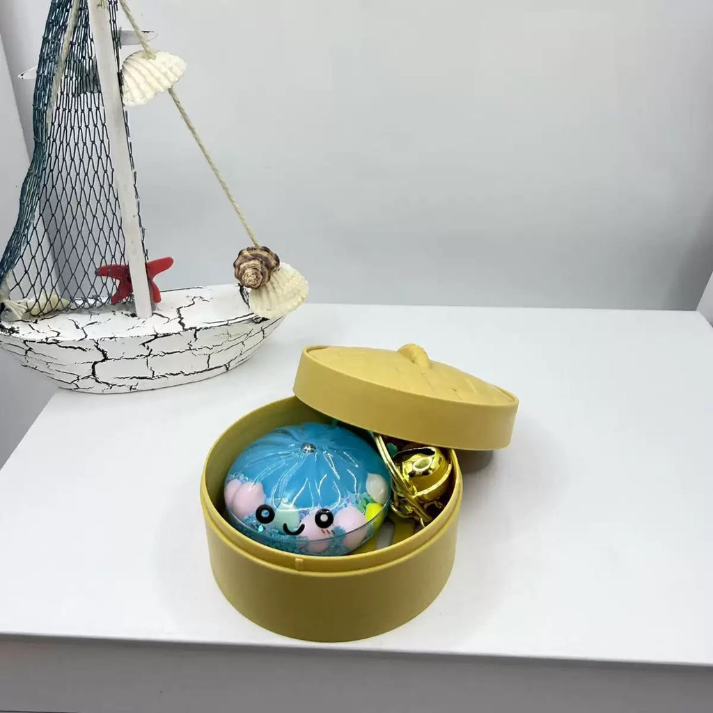 Breloczek DUŻY DUMPLING SQUISHY – KOLOROWY ANTYSTRES W PUDEŁKU